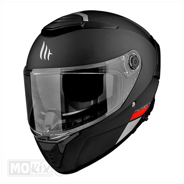 HELM THUNDER 4 SV SOLID MAT ZWART (l)